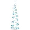 vidaXL &Aacute;rvore de Natal LED com Baubles 120 LEDs Branco Quente 180 cm