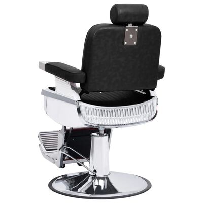 vidaXL Cadeira de barbeiro 68x69x116 cm couro artificial preto