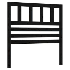 vidaXL Cabeceira de cama 81x4x100 cm pinho maci&ccedil;o preto