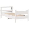 vidaXL Estrutura cama c/ cabeceira 75x190 cm pinho maci&ccedil;o
