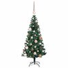vidaXL &Aacute;rvore de Natal Artificial Pr&eacute;-iluminada Verde 120 cm