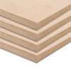 vidaXL Placa de MDF 4 pcs retangular 120x60 cm 12 mm