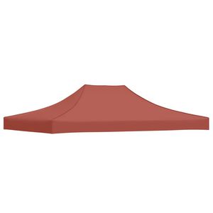 vidaXL Teto para tenda de festas 4x3 m 270 g/m&sup2; terracota