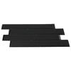 vidaXL Azulejo Subterrâneo 10 pcs Preto 29.4 x 21.4 cm