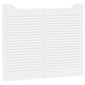 vidaXL Portas de Correr 2 unid. 80 x 50 cm Madeira de Pinho Maci&ccedil;a
