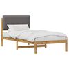 vidaXL Estrutura de Cama com Cabeceira Estofada