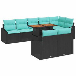 vidaXL Conjunto de Sof&aacute; de Jardim 9 unid. 8-N&uacute;mero de lugares