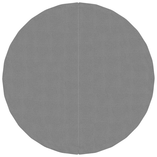 vidaXL Pano para ch&atilde;o de piscinas &Oslash;244 cm poli&eacute;ster geot&ecirc;xtil cinza