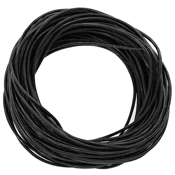 vidaXL Corda de Couro Preto &Oslash;1 mm x 10 m Couro