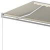 vidaXL Toldo retr&aacute;til manual 450x350 cm cor creme