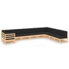 vidaXL 10 pcs conj. lounge jardim c/ almofad&otilde;es pinho maci&ccedil;o antracite