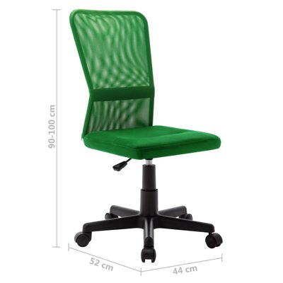 vidaXL Cadeira de escritório 44x52x100 cm tecido de malha verde