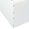 vidaXL Estrutura de cama 140x200 cm derivados de madeira branco