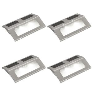 L&acirc;mpadas solares para escadas, 4 pcs