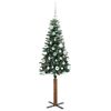 vidaXL &Aacute;rvore de Natal Slim com 150 LEDs com suporte Verde 150 cm