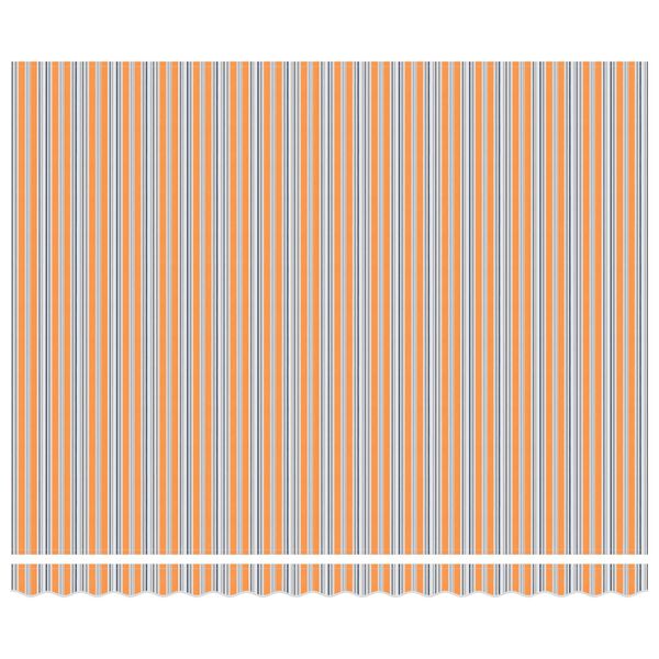 vidaXL Toldo Retr&aacute;til Azul e Laranja 400 &times; 300 cm Alum&iacute;nio e Tecido