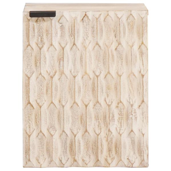 vidaXL Arm&aacute;rio de Banheiro Suspenso com porta Branco 38 x 33 x 48 cm