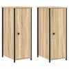 vidaXL Mesas de cabeceira 2 pcs derivados de madeira carvalho sonoma