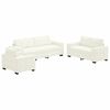 vidaXL Conjunto de Sof&aacute;s 3 pcs Creme 221 x 80 x 80 cm Veludo