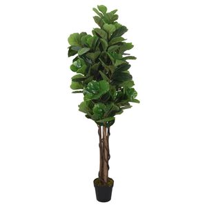 vidaXL Figueira-lira artificial 96 folhas 80 cm verde