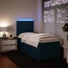 vidaXL Cama boxspring com colch&atilde;o 90x190 cm veludo azul