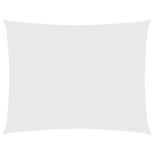 vidaXL Para-sol tecido estilo vela oxford retangular 2x3 m branco