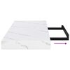 vidaXL Prateleira de Parede M&aacute;rmore Branco 90 x 23,5 x 4 cm