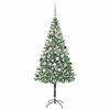 vidaXL &Aacute;rvore de Natal Artificial com 300 LEDs Verde 180 cm PVC e A&ccedil;o