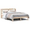 vidaXL Estrutura de cama c/ cabeceira 150x200 cm pinho maci&ccedil;o