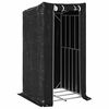 vidaXL Rack de lenha com tampa de chuva 100x100x200 cm a&ccedil;o galvanizado