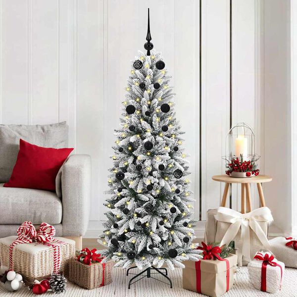 vidaXL &Aacute;rvore de Natal Artificial com 150 LEDs Branco 150 cm