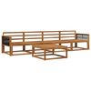 vidaXL Conjunto de Sof&aacute;s para Exterior 5 pcs Natural