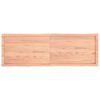 vidaXL Tampo de mesa com bordas vivas carvalho tratado castanho-claro