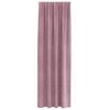vidaXL Cortinas opacas 2 pcs Rosa Escuro 140 x 245 cm Veludo