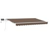 vidaXL Toldo retr&aacute;til Cinzento-acastanhado 400 &times; 300 cm