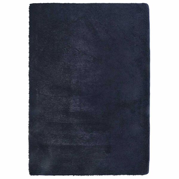 vidaXL Tapete shaggy de pelo alto NAVARRA 240x340 cm azul-marinho