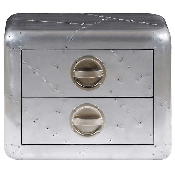 vidaXL Mesa de apoio aviador com 2 gavetas piloto de aeronave vintage