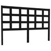 vidaXL Cabeceira de cama 145,5x4x100 cm pinho maci&ccedil;o preto
