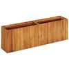 vidaXL Vaso/floreira de jardim 150x30x50 cm madeira de ac&aacute;cia maci&ccedil;a