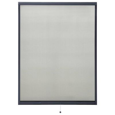 vidaXL Tela anti-insetos de descer para janelas 130x170 cm antracite