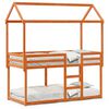 vidaXL Beliche com telhado 90x200 cm pinho maci&ccedil;o castanho-mel