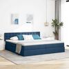 vidaXL Cama com arruma&ccedil;&atilde;o e colch&atilde;o com colch&atilde;o Azul 200 x 200 cm