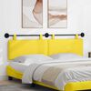 vidaXL Cabeceira Suspensa Liso Amarelo Claro 170 x 55 x 5 cm