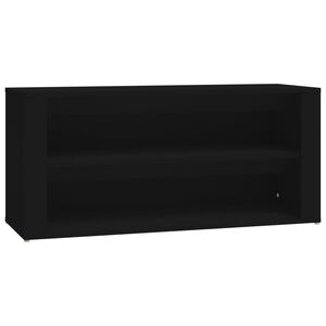 vidaXL Sapateira 100x35x45 cm derivados de madeira preto