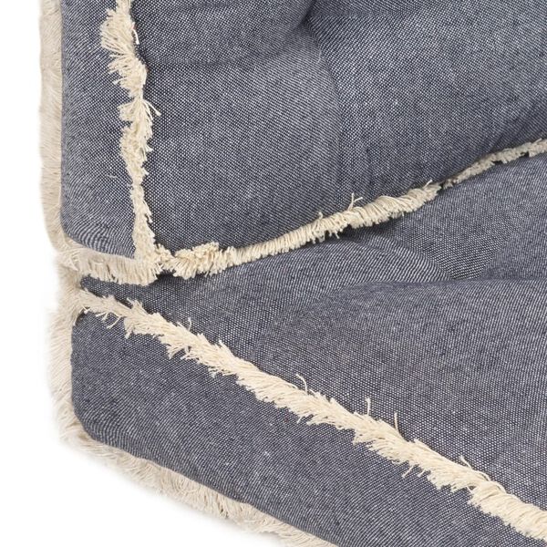 vidaXL 2 pcs conjunto de almofad&otilde;es para sof&aacute; de paletes azul