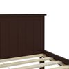vidaXL Estrutura de cama 90x200 cm pinho maci&ccedil;o castanho-escuro