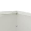 vidaXL Acabamento para Gramado 6 pcs Branco 60 x 60 x 13 cm A&ccedil;o