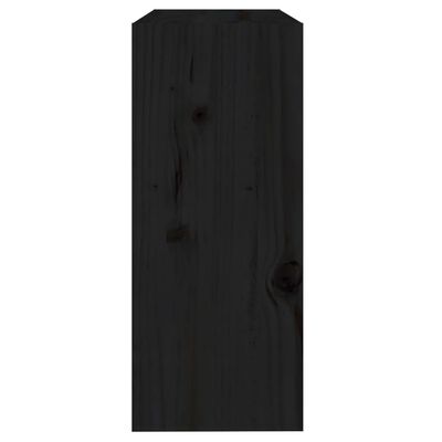 vidaXL Estante/divisória 60x30x71,5cm madeira de pinho maciça preto