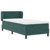 vidaXL Cama Box com colch&atilde;o Verde-escuro 90 x 190 cm Veludo