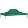 vidaXL Teto para tenda de festas 4,5x3 m 270 g/m&sup2; verde